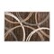 World Rug Gallery Modern Wavy Circles Design 2' x 3' Brown 377BROWN2X3 - alternate 2